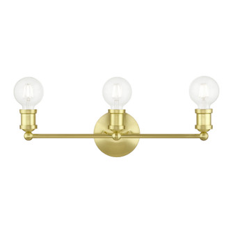 Lansdale Three Light Vanity Sconce in Satin Brass (107|14423-12)