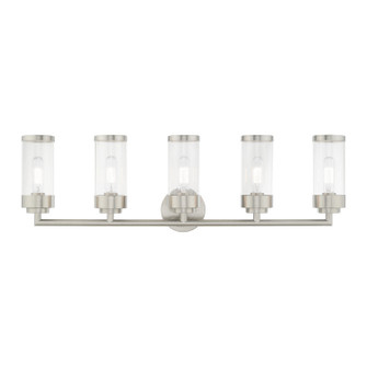 Hillcrest Five Light Bath Vanity in Brushed Nickel (107|10365-91)