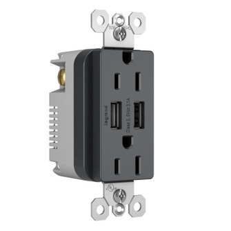 radiant Tamper-Resistant USB Outlet in Graphite (246|TM826USBGCCV4)