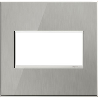 Adorne Gang Wall Plate in Brushed Stainless (246|AWM2GMS4)