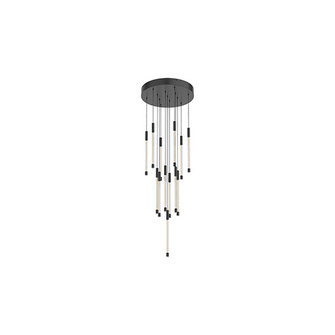 Motif LED Pendant in Black (347|MP75113-BK)