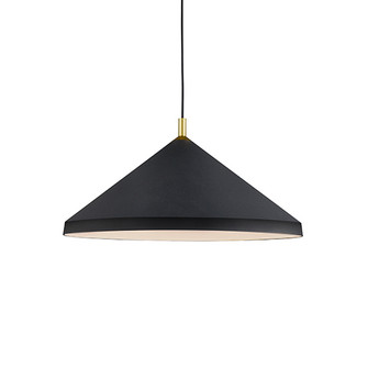 Dorothy One Light Pendant in Black With Gold Detail (347|493126-BK/GD)