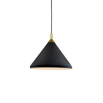 Dorothy One Light Pendant in Black With Gold Detail (347|492814-BK/GD)