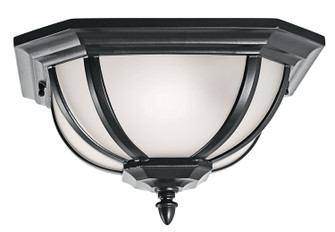 Salisbury Two Light Outdoor Flush/Semi Flush Mount in Black (12|9848BK)