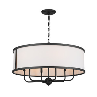 Heddle Six Light Chandelier in Textured Black (12|52466BKT)