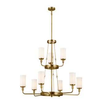 Vetivene Nine Light Chandelier in Natural Brass (12|52452NBR) Vetivene Nine Light Chandelier in Natural Brass (12|52452NBR)