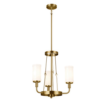 Vetivene Three Light Mini Chandelier in Natural Brass (12|52450NBR) Vetivene Three Light Mini Chandelier in Natural Brass (12|52450NBR)