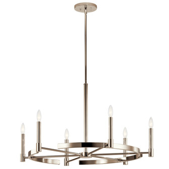 Tolani Six Light Chandelier in Polished Nickel (12|52427PN)