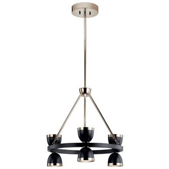 Baland LED Chandelier in Black (12|52417BKLED)