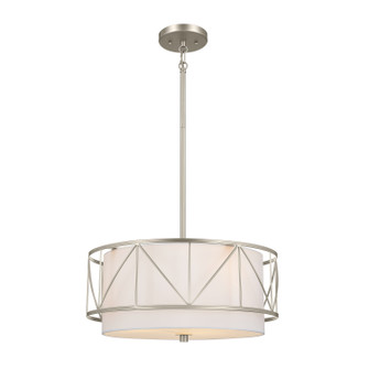 Birkleigh Three Light Pendant/Semi Flush in Satin Nickel (12|52075SN)