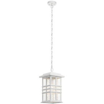 Beacon Square One Light Outdoor Pendant in White (12|49833WH)