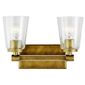 Audrea Two Light Bath in Natural Brass (12|45867NBR)