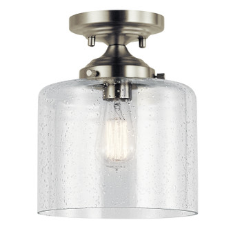 Winslow One Light Semi Flush Mount in Brushed Nickel (12|44033NI)