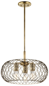 Devin Three Light Pendant in Natural Brass (12|43958NBR)