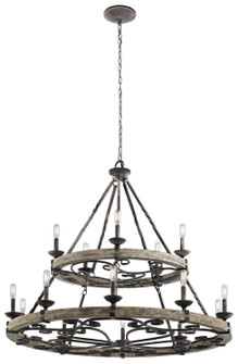 Taulbee 15 Light Chandelier in Weathered Zinc (12|43826WZC)