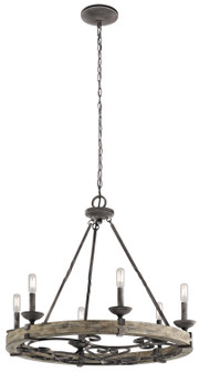 Taulbee Six Light Chandelier in Weathered Zinc (12|43823WZC)