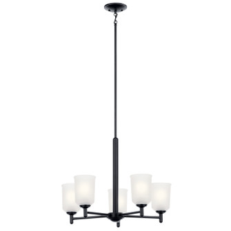 Shailene Five Light Chandelier in Black (12|43671BK)