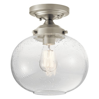 Avery One Light Semi Flush Mount in Brushed Nickel (12|42296NI)