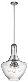 Everly Three Light Pendant in Brushed Nickel (12|42190NI)