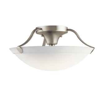 No Family Three Light Semi Flush Mount in Brushed Nickel (12|3627NI)