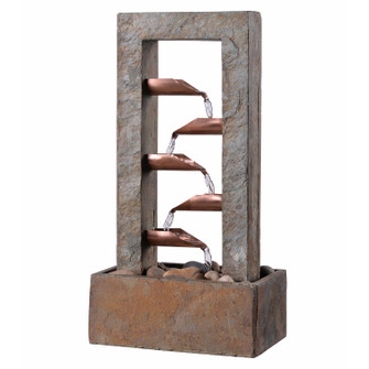Spillway Table Fountain in Slate and Copper (87|51008SLCOP)