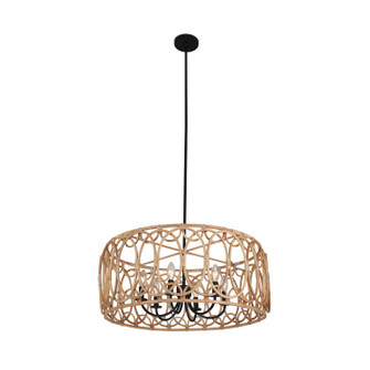 Tablas Six Light Pendant in Matte Black (33|515355MB)