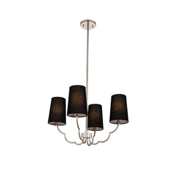 Sophia Four Light Chandelier in Polished Nickel (33|514371PN)