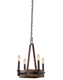 Duluth Four Light Chandelier in Satin Bronze (33|508970SZ)