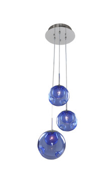 Meteor Three Light Pendant in Chrome (33|309540CH/SAPPH)