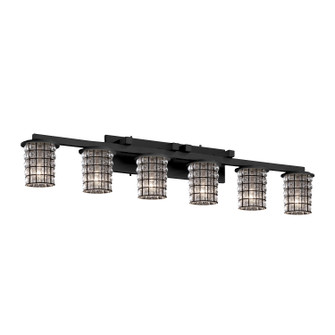 Wire Glass LED Bath Bar in Dark Bronze (102|WGL-8786-10-GRCB-DBRZ-LED6-4200)
