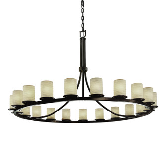 Limoges 21 Light Chandelier in Matte Black (102|POR-8716-10-WAVE-MBLK)