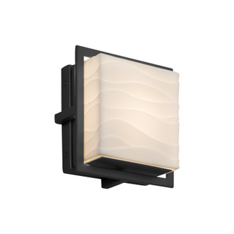 Porcelina LED Outdoor Wall Sconce in Matte Black (102|PNA-7561W-WAVE-MBLK)