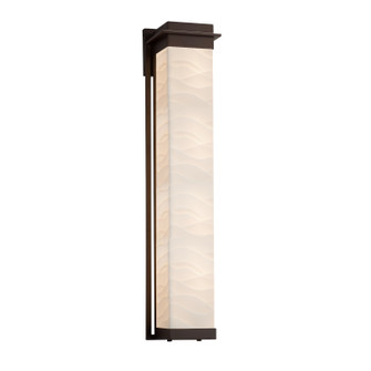 Porcelina LED Outdoor Wall Sconce in Dark Bronze (102|PNA-7546W-WAVE-DBRZ)