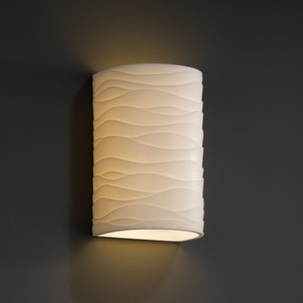 Porcelina Two Light Wall Sconce in Faux Porcelain Resin (102|PNA-1265-WAVE)