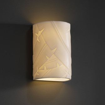 Porcelina One Light Outdoor Wall Sconce in Faux Porcelain Resin (102|PNA-0945W-BANL)