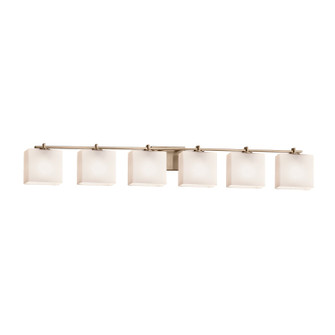 Fusion Six Light Bath Bar in Brushed Brass (102|FSN-8446-55-OPAL-BRSS)