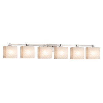 Fusion LED Bath Bar in Brushed Nickel (102|FSN-8436-55-WEVE-NCKL-LED6-4200)