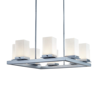 Fusion LED Outdoor Chandelier in Matte Black (102|FSN-7519W-OPAL-MBLK)