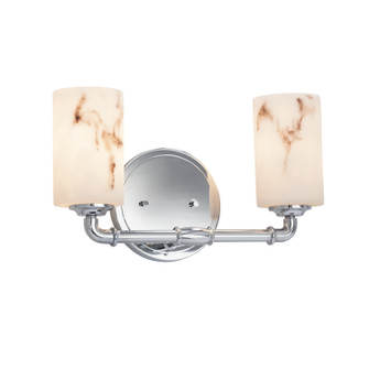 LumenAria Two Light Bath Bar in Brushed Nickel (102|FAL-8462-10-NCKL)