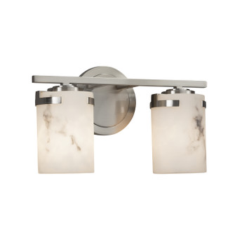 LumenAria Two Light Bath Bar in Brushed Nickel (102|FAL-8452-10-NCKL)