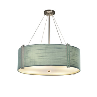 Textile Eight Light Pendant in Brushed Nickel (102|FAB-9517-GRAY-NCKL)