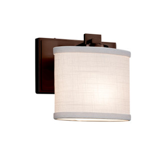 Textile LED Wall Sconce in Dark Bronze (102|FAB-8447-30-WHTE-DBRZ-LED1-700)