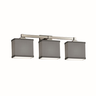 Textile Three Light Bath Bar in Polished Chrome (102|FAB-8433-55-GRAY-CROM)