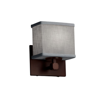 Textile LED Wall Sconce in Polished Chrome (102|FAB-8427-30-GRAY-CROM-LED1-700)