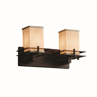 Textile LED Bath Bar in Dark Bronze (102|FAB-8172-15-CREM-DBRZ-LED2-1400)