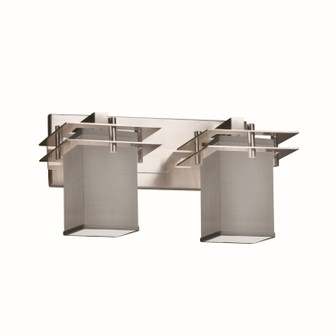 Textile Two Light Bath Bar in Brushed Nickel (102|FAB-8172-10-GRAY-NCKL)