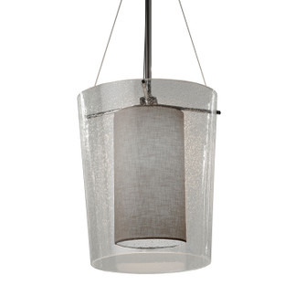 Textile One Light Pendant in Brushed Nickel (102|FAB-8010-GRAY-NCKL)