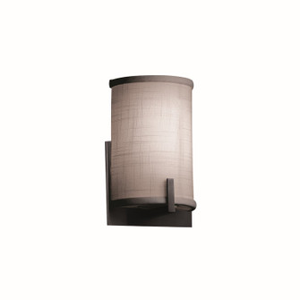 Textile One Light Wall Sconce in Matte Black (102|FAB-5531-GRAY-MBLK)