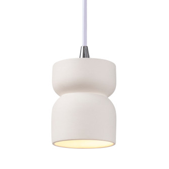 Radiance One Light Pendant in Bisque (102|CER-6500-BIS-CROM-WTCD)