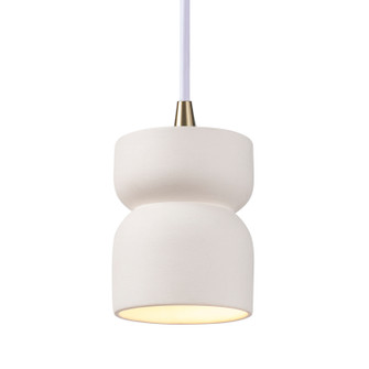 Radiance One Light Pendant in Bisque (102|CER-6500-BIS-ABRS-WTCD)